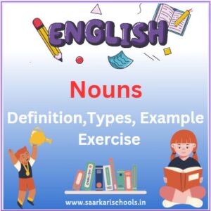 Noun Definition And Types with Examples Best Nouns Exercise Class 1-8 ...