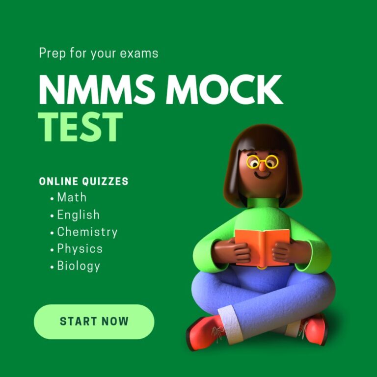 BEST ONLINE NMMS QUIZ || NMMS EXAM MOCK TEST 2024