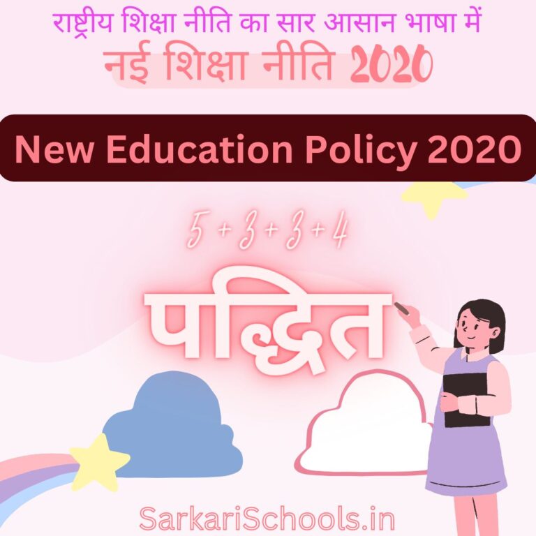 New Education Policy 2020 in hindi | नेशनल एजुकेशन पॉलिसी 2020: नई शिक्षा नीति NEP| National Education Policy 2020 in hindi