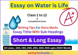 Essay On Water is Life in Hindi