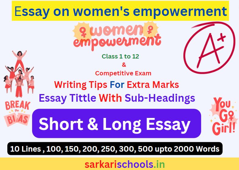 Women's Empowerment Essay in English