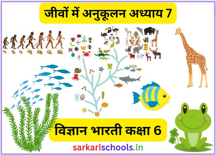 CLASS 6 VIGYAN BHARATI CHAPTER 7 Jivon mein Anukulan Class 6 || UP Board Solutions Class 6 Science Chapter 7