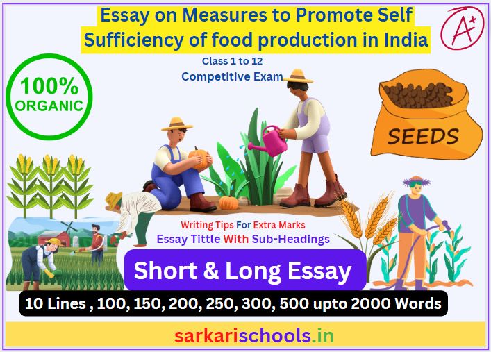 Essay on Measures to Promote Self Sufficiency of food production in India