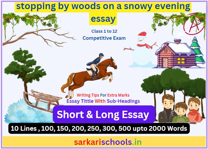 Stopping by Woods on a Snowy Evening Essay