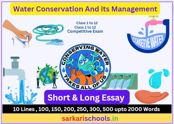 Essay on Water Conservation And its Management